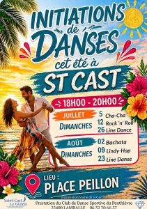 Cet été, venez vibrer au rythme des initiations de danses à Saint-Cast !